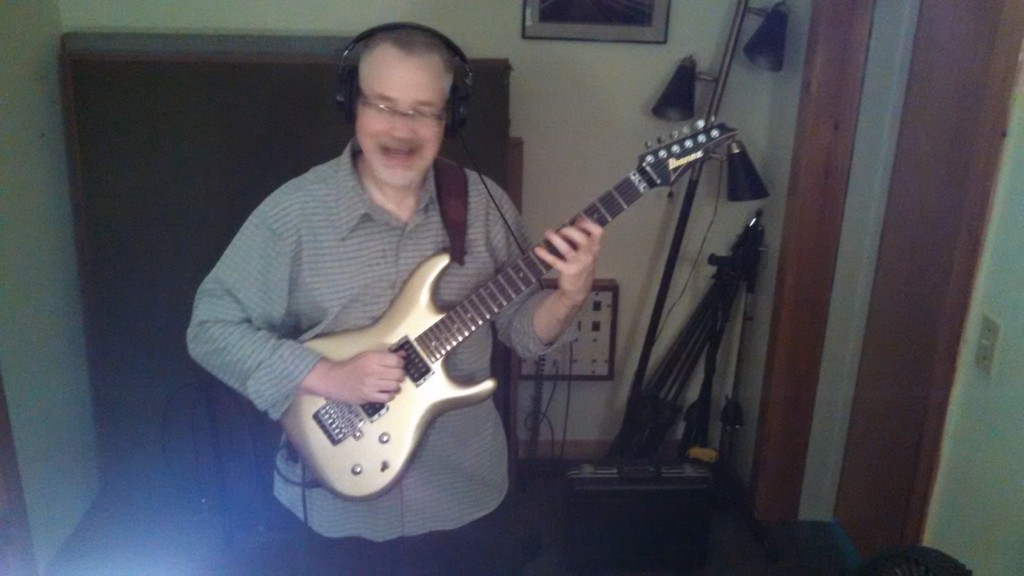 Bill Shannon is so happy to in the studio!