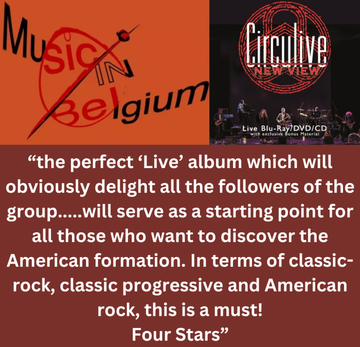 Music in Belgium Gives 4-Star Review to “CircuLive::NewView”