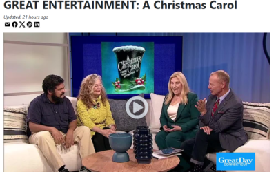 Circuline’s Natalie Brown on WFSB Channel 3 for 2025 “A Christmas Carol” at Hartford Stage