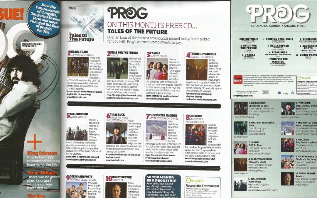 Circuline on PROG Magazine Issue 72 Covermount CD