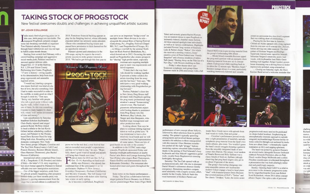 Progression Magazine Features Circuline at ProgStock 2017